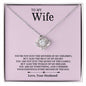 To My Wife | Love Knot Necklace