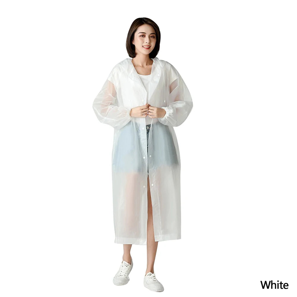 Travel Fashion Women Man Raincoat Thickened Waterproof Clothing Adult Camping Reusable Poncho Rainwear Hot EVA Rain Coat