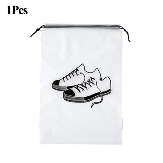 1/2/5Pcs Transparent Shoes Storage Bag Portable Travel Packing Drawstring Pouch Waterproof Dust-proof Bags Home Shoes Organizer