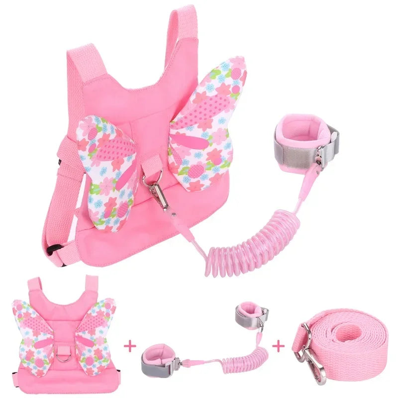 Toddlers Leash Anti Lost Wrist Link Child Kids Safety Harness Kids Walking Wristband Assistant Strap Belt for Girl Pink Gift